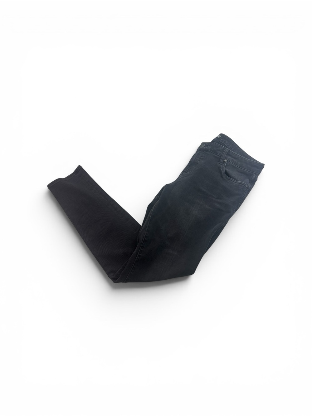 KUT From The Kloth MIA Ankle Toothpick Skinny Black Stretch Denim Jeans Size 14